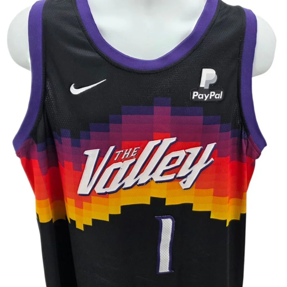 Nike Mens 50 Jersey City Edition Swingman Devin Booker The Valley NBA Multicolor - Picture 3 of 9